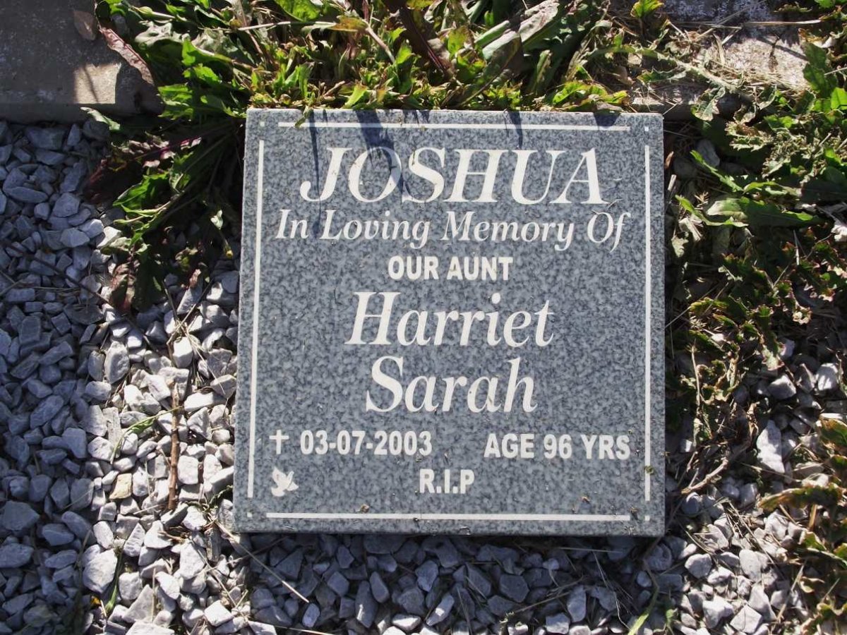 JOSHUA Harriet Sarah -2003