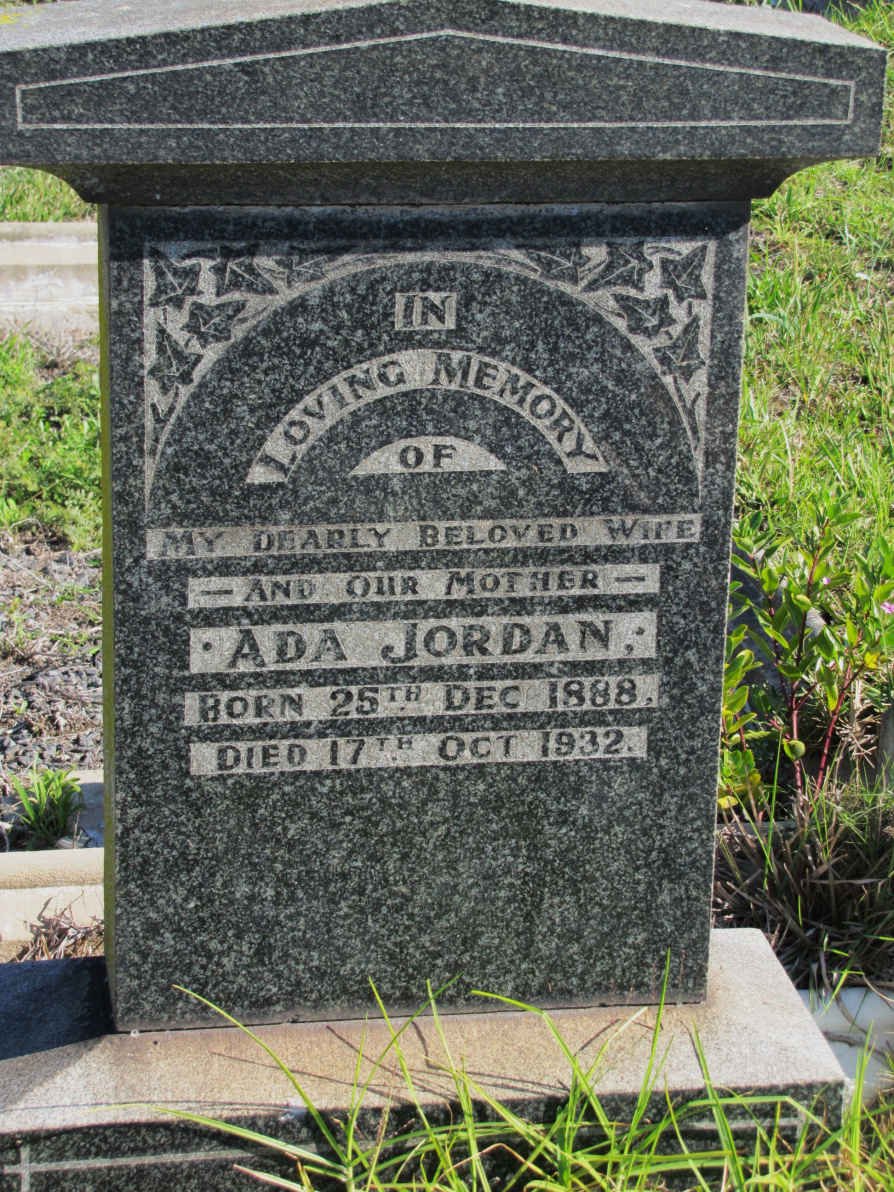 JORDAN Ada 1888-1932