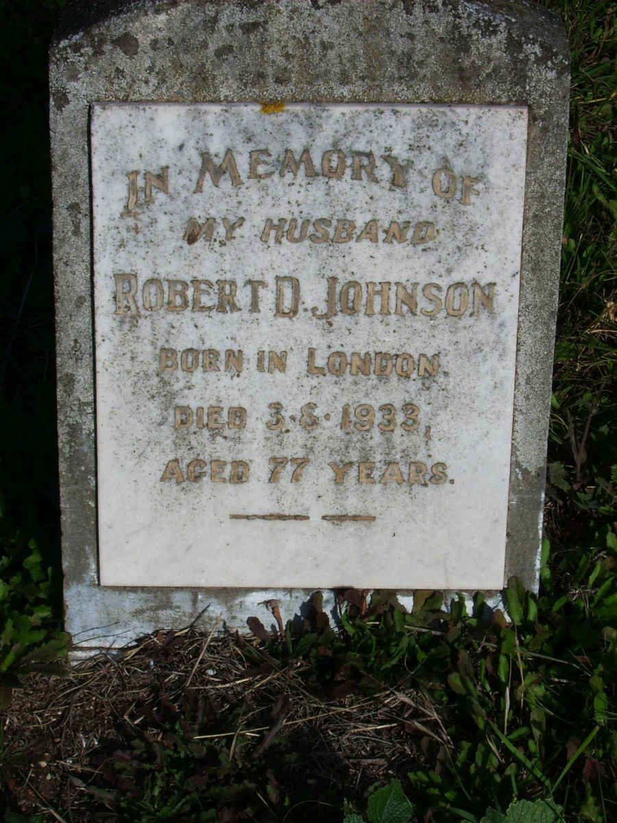 JOHNSON Robert D. -1933