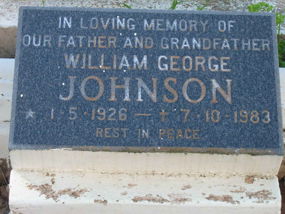 JOHNSON William George 1926-1983