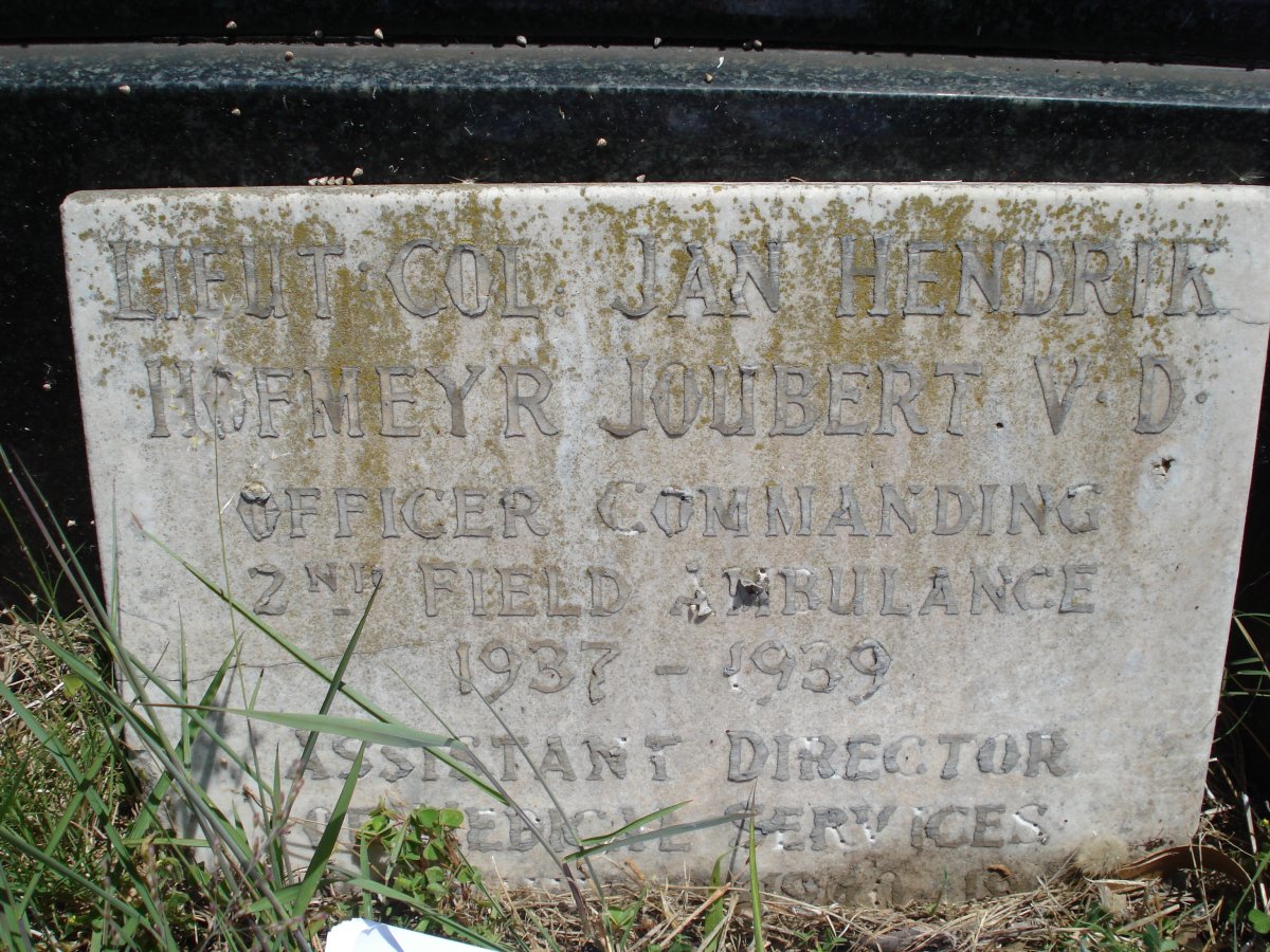 JOUBERT Jan Hendrik Hofmeyr