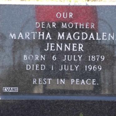 JENNER Martha Magdalena 1879-1969
