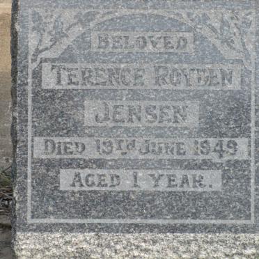 JENSEN Terence Royden  -1949