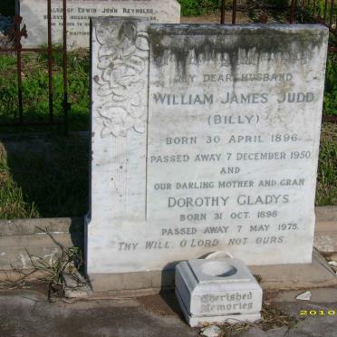 JUDD William James 1896-1950 &amp; Dorothy Gladys 1898-1975