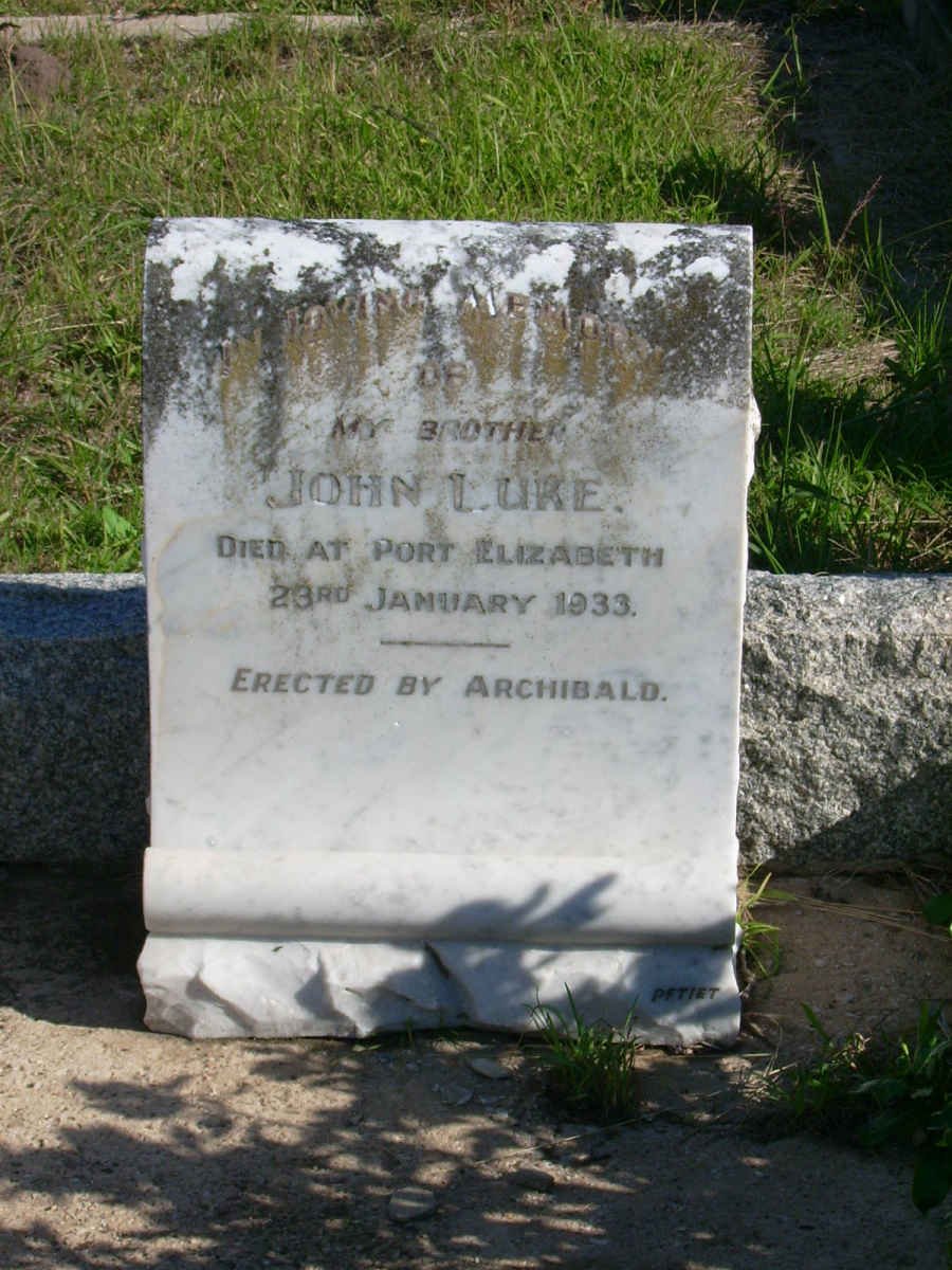 LUKE John -1933