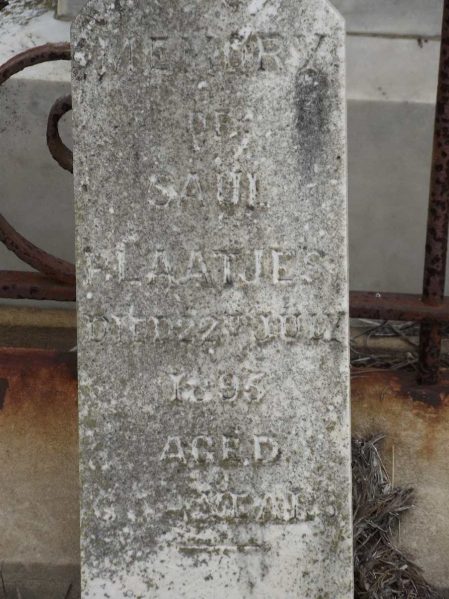 LAATJES Saul  -1895