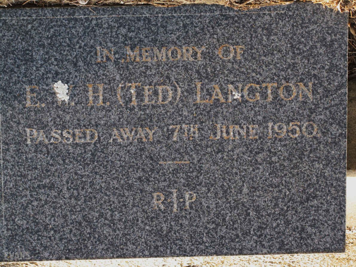 LANGTON E.W.H. -1950 