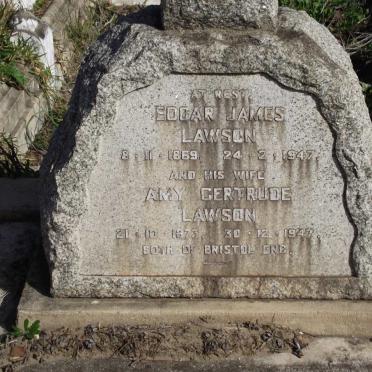 LAWSON Edgar James 1869-1947 &amp; Amy Gertrude 1873-1947