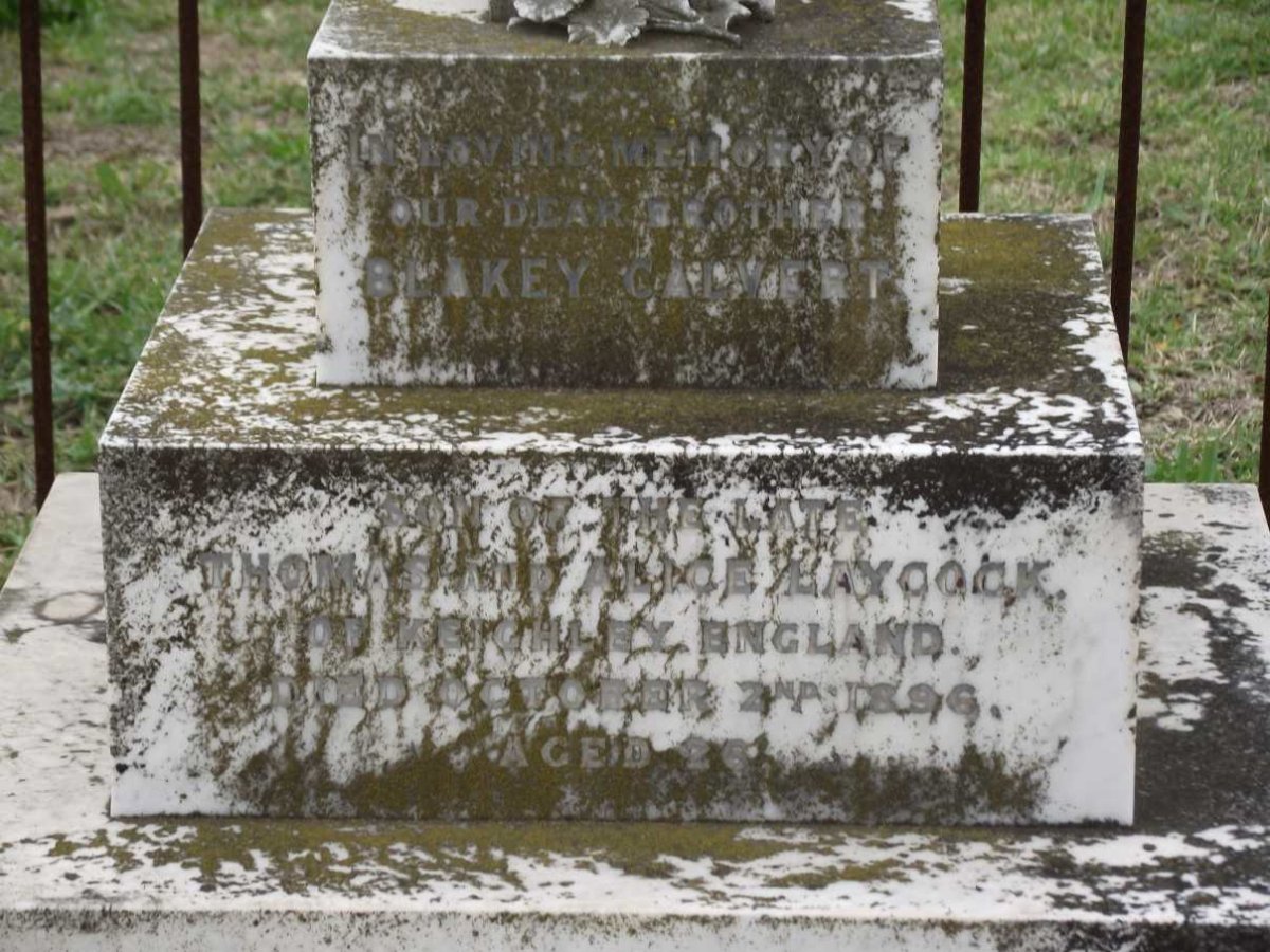 LAYCOCK Blakey Calvert -1896