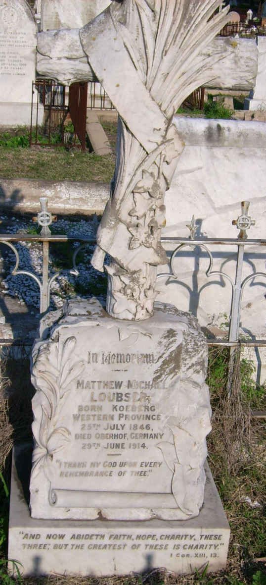 LOUBSER Matthew Michael 1846-1914