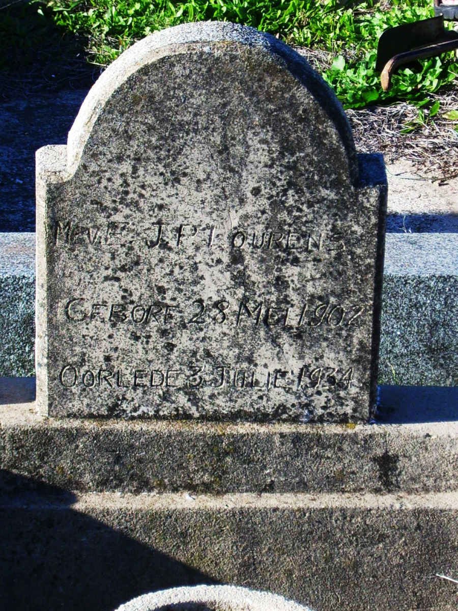 LOURENS E.J.P. 1902-1934