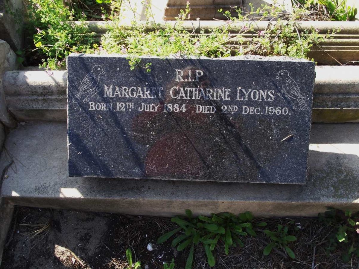 LYONS Margaret Catherine 1884-1960