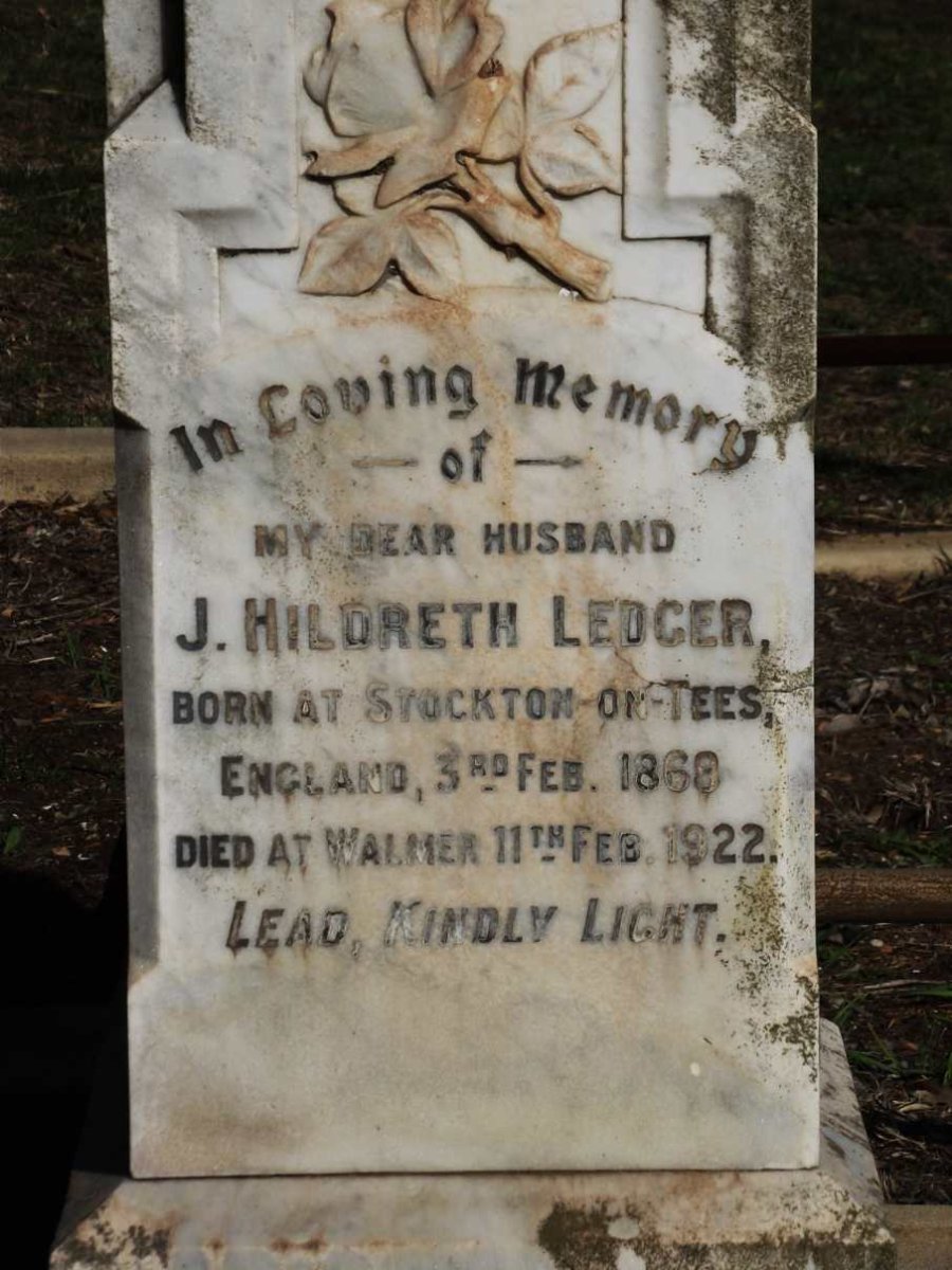 LEDGER J.Hildreth 1868-1922