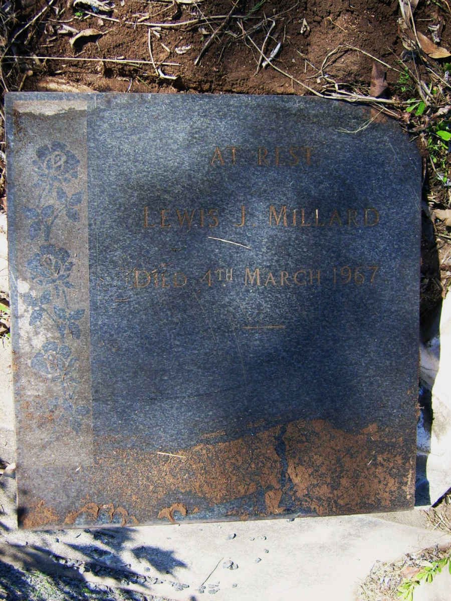 MILLARD Lewis J. -1967