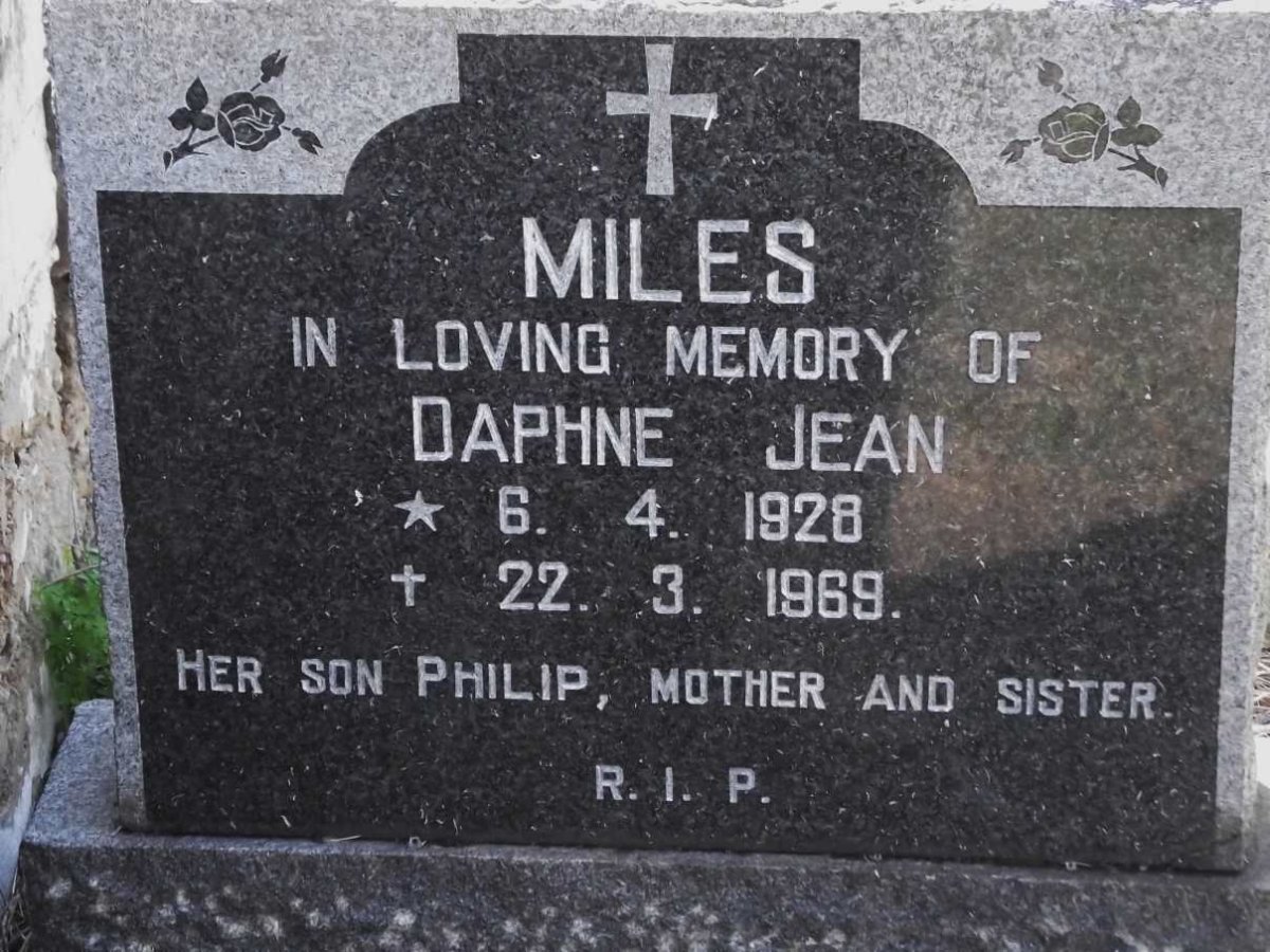 MILES Daphne Jean 1928-1969