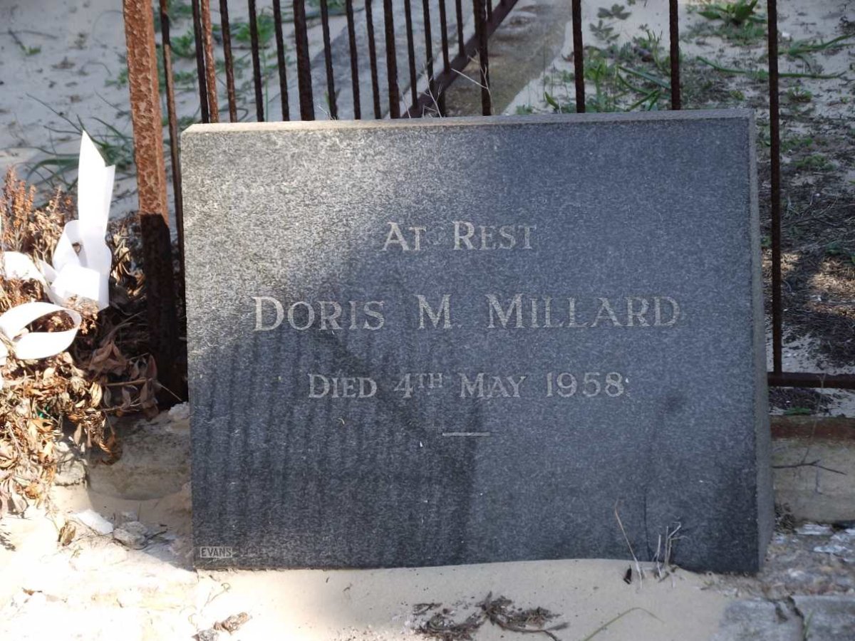 MILLARD Doris M. -1958