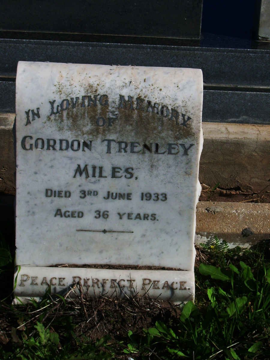 MILES Gordon Trenly -1933