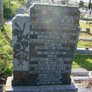 MILLS Walter James 1888-1956 :: MILLS Charles Thomas 1864-1965 &amp; Ellen 1887-1939