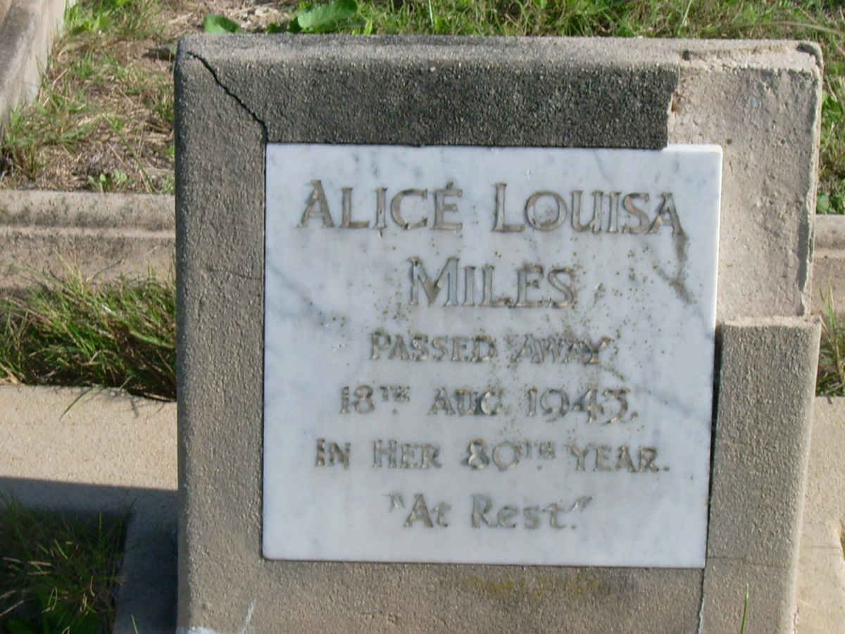 MILES Alice Louisa -1943