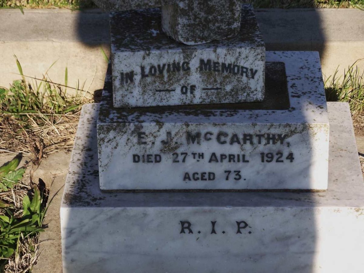 McCARTHY E.J. -1924