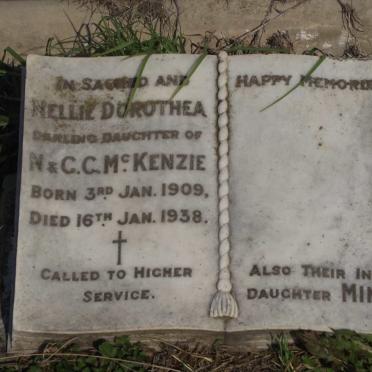 McKENZIE Nellie Dorothea 1909-1938 :: McKENZIE Minnie