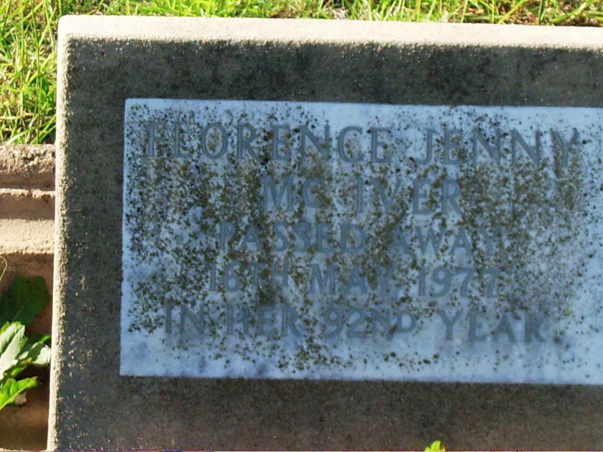 McIVER Florence Jenny -1977