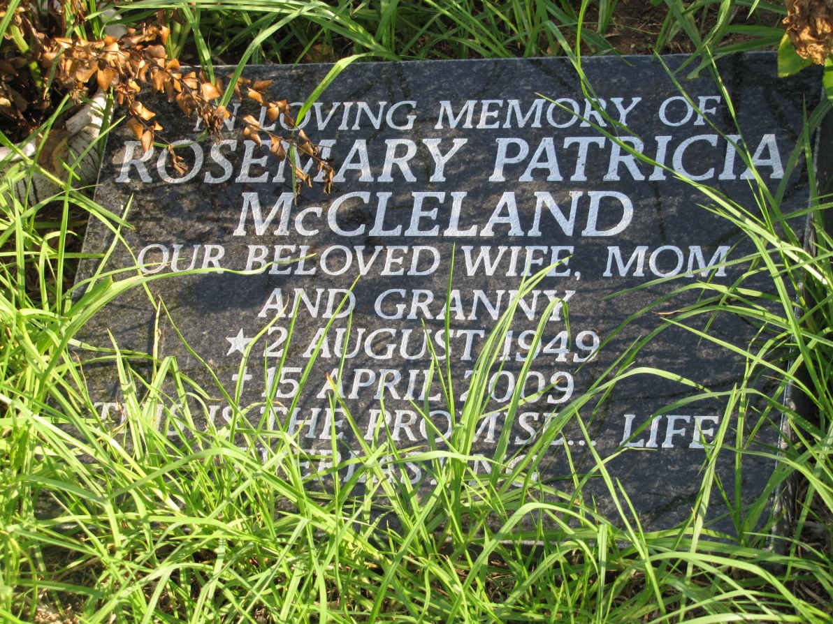 McCLELAND Rosemary Patricia 1949-2009