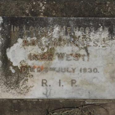 McINNES Ada nee WEST -1930