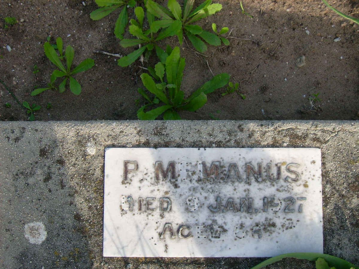 McMANUS P. -1927
