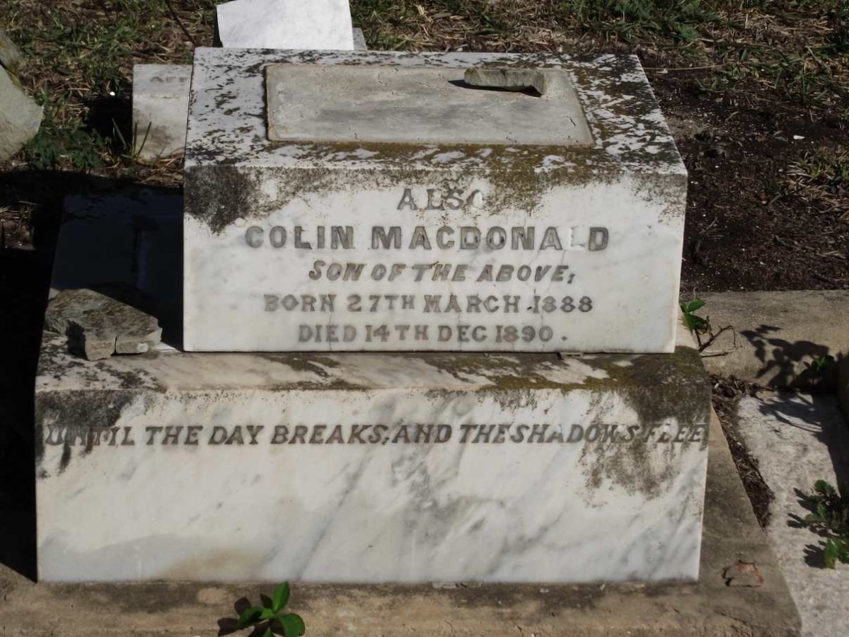 MACDONALD Colin 1888-1890