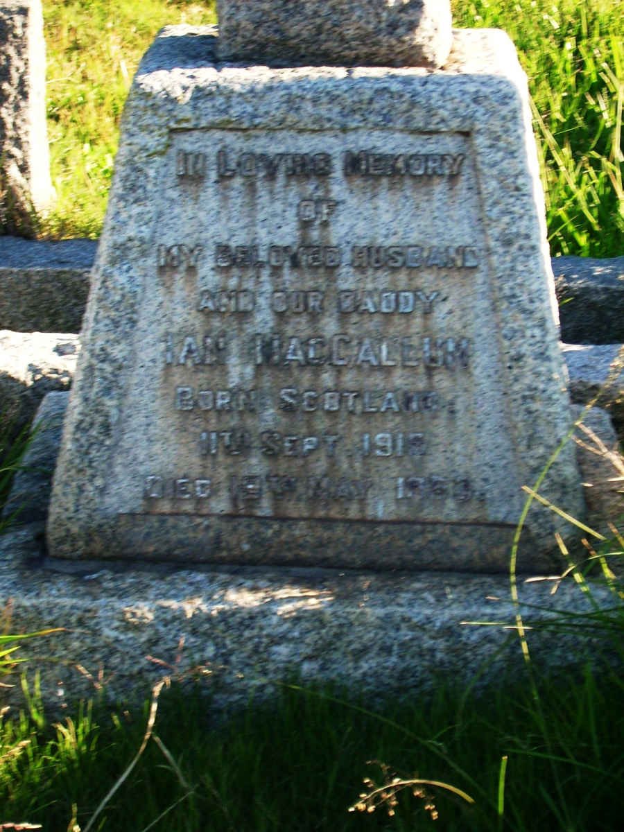 MACCALLUM Ian 1915-1953