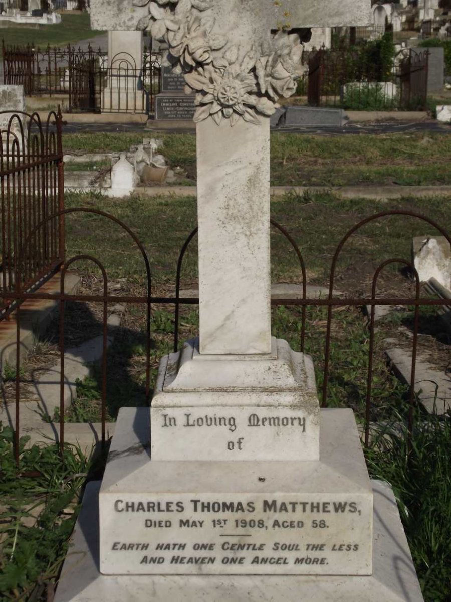MATTHEWS Charles Thomas -1908