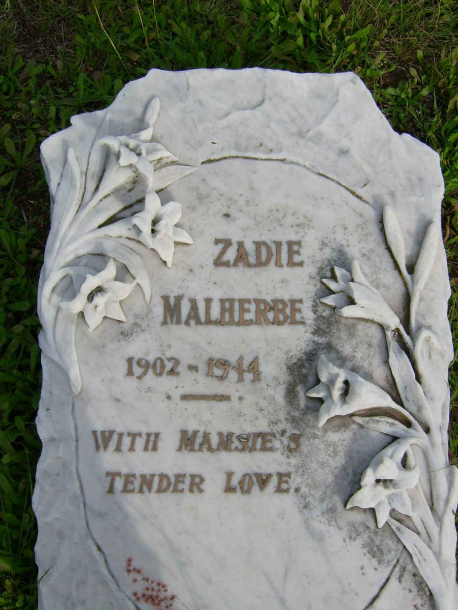 MALHERBE Zadie 1902-1944