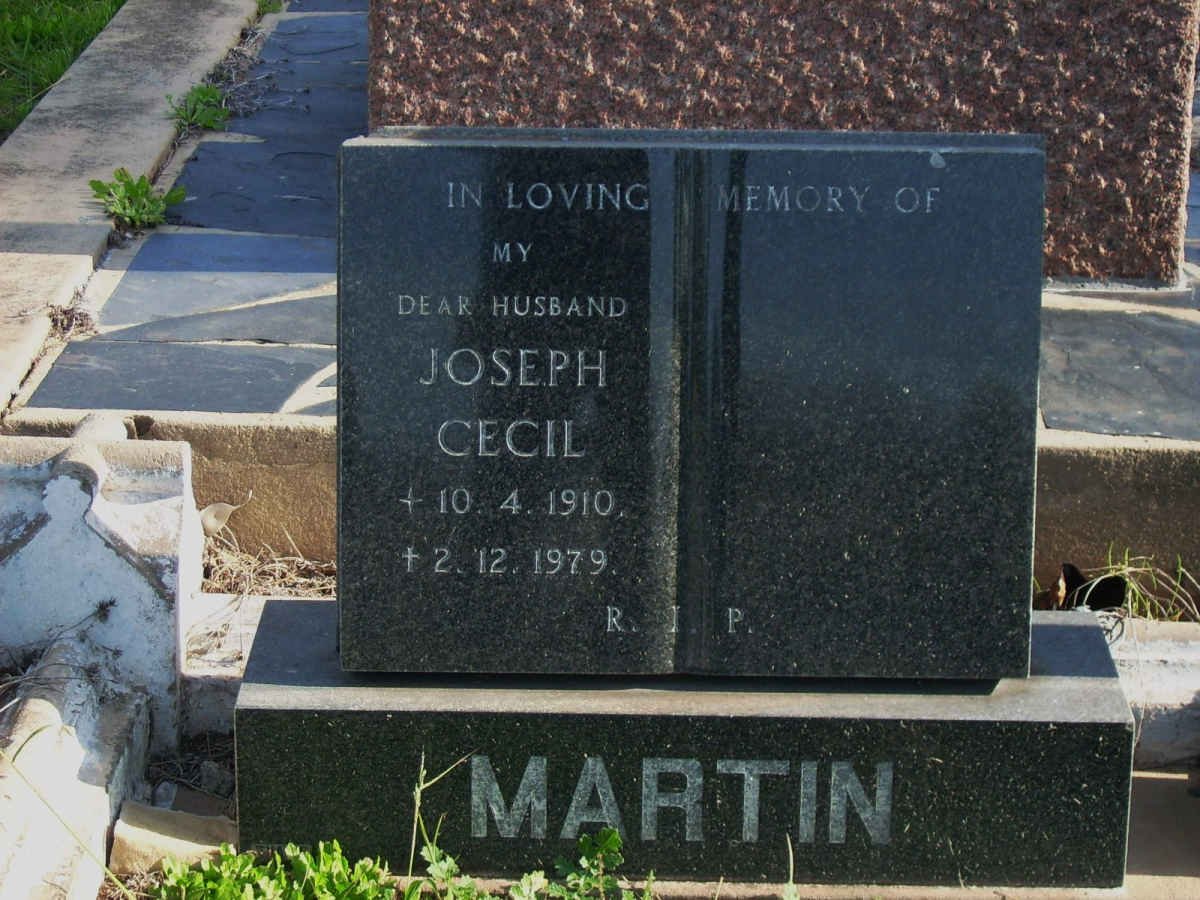 MARTIN Joseph Cecil 1910-1979