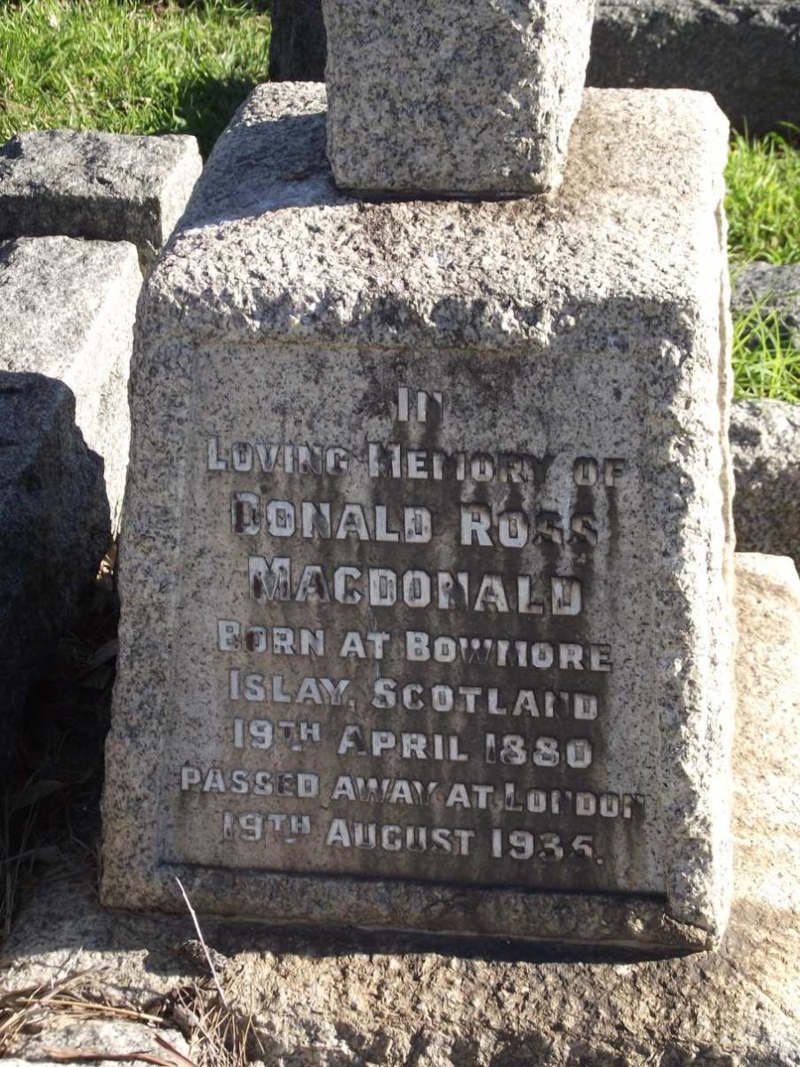 MACDONALD Donald Ross 1880-1935