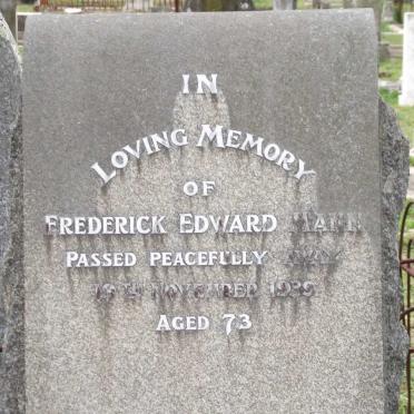 MANN Frederick Edward -1939
