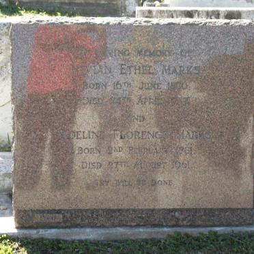 MARKS Vivian Ethel 1876-1957 :: MARKS Adeline Florence 1881-1961