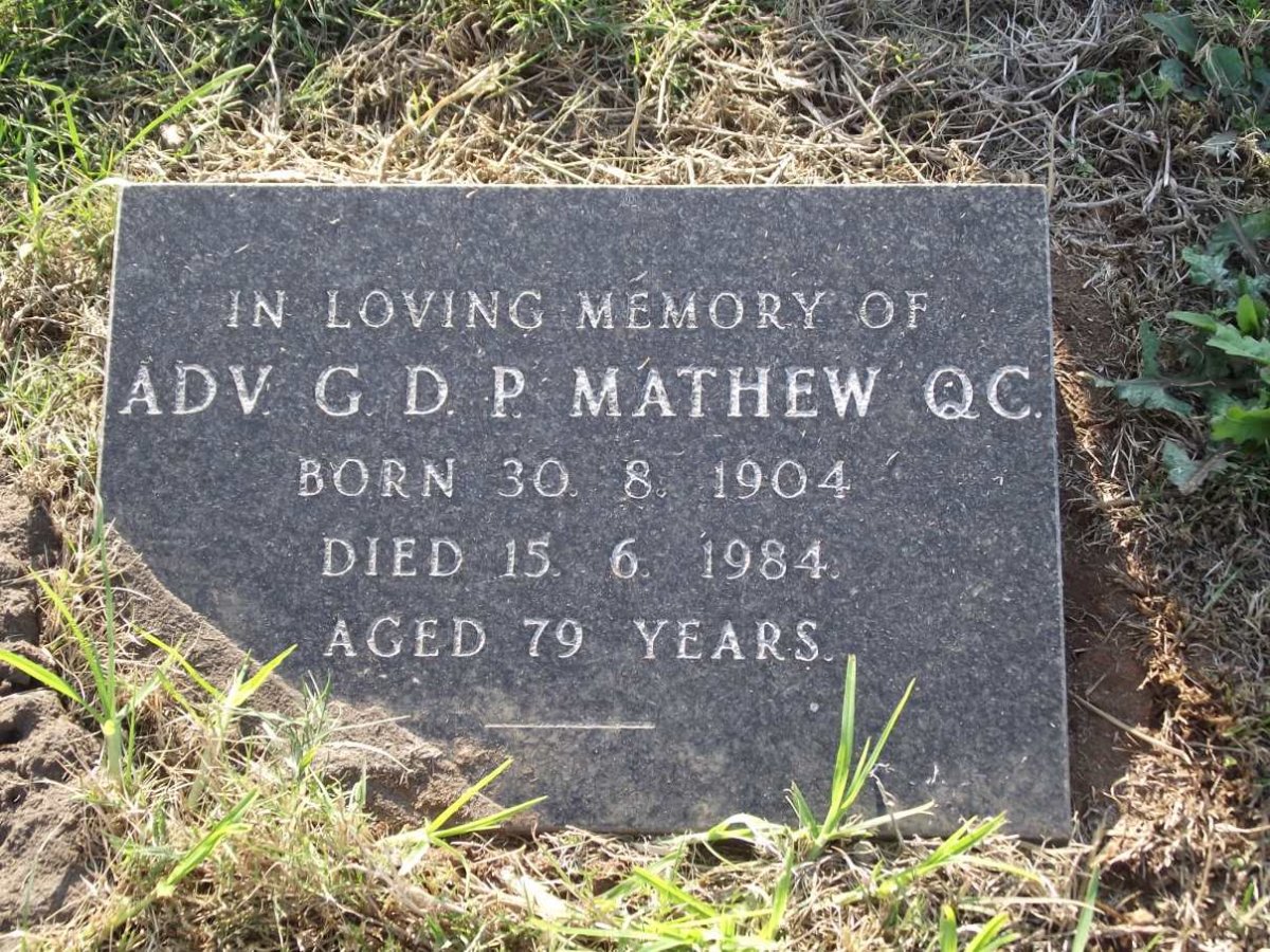 MATHEW G.D.P. 1904-1984