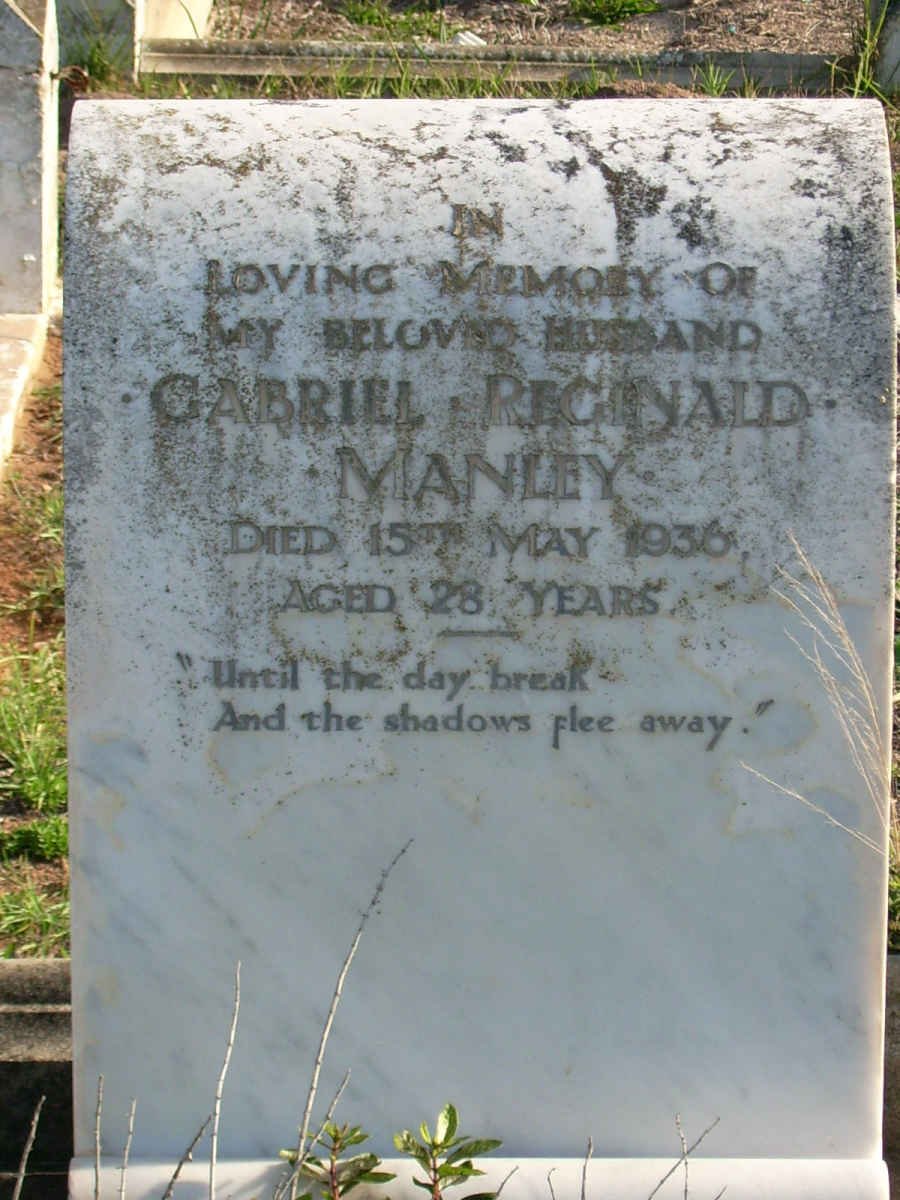 MANLEY Gabriel Reginald -1936