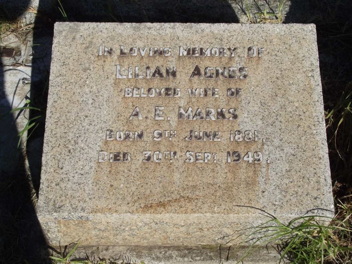 MARKS Lilian Agnes 1881-1949