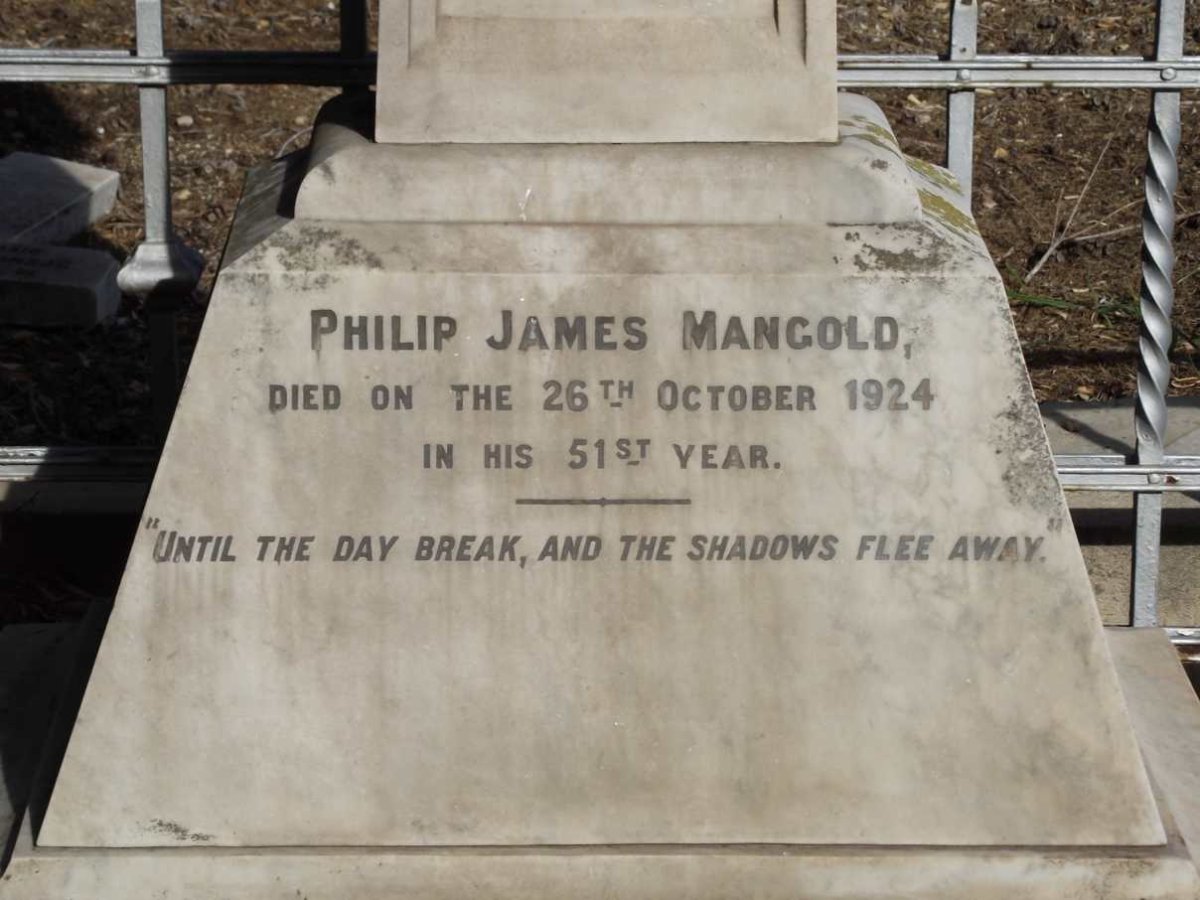 MANGOLD Philip James -1924