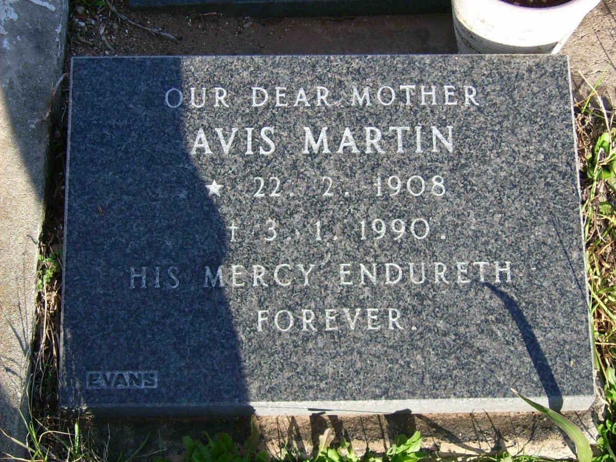 MARTIN Avis 1908-1990