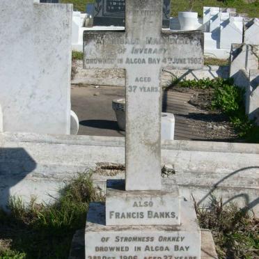 MACKENZIE Archibald -1902 :: BANKS Francis -1906