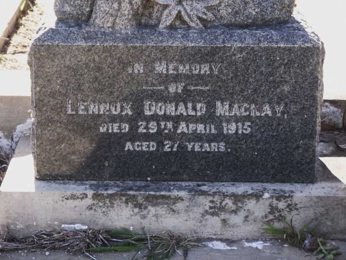 MACKAY Lennox Donald -1915