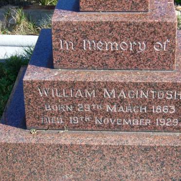 MACINTOSH William 1863-1929