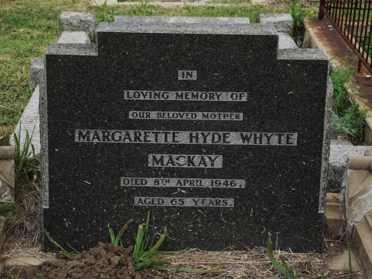 MACKAY Margarette Hyde Whyte -1946