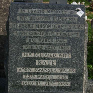 MASON Herbert 1866-1943 &amp; Kate 1876-1956