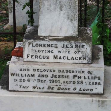MACLAGEN Florence Jessie nee PHILLIPS -1901