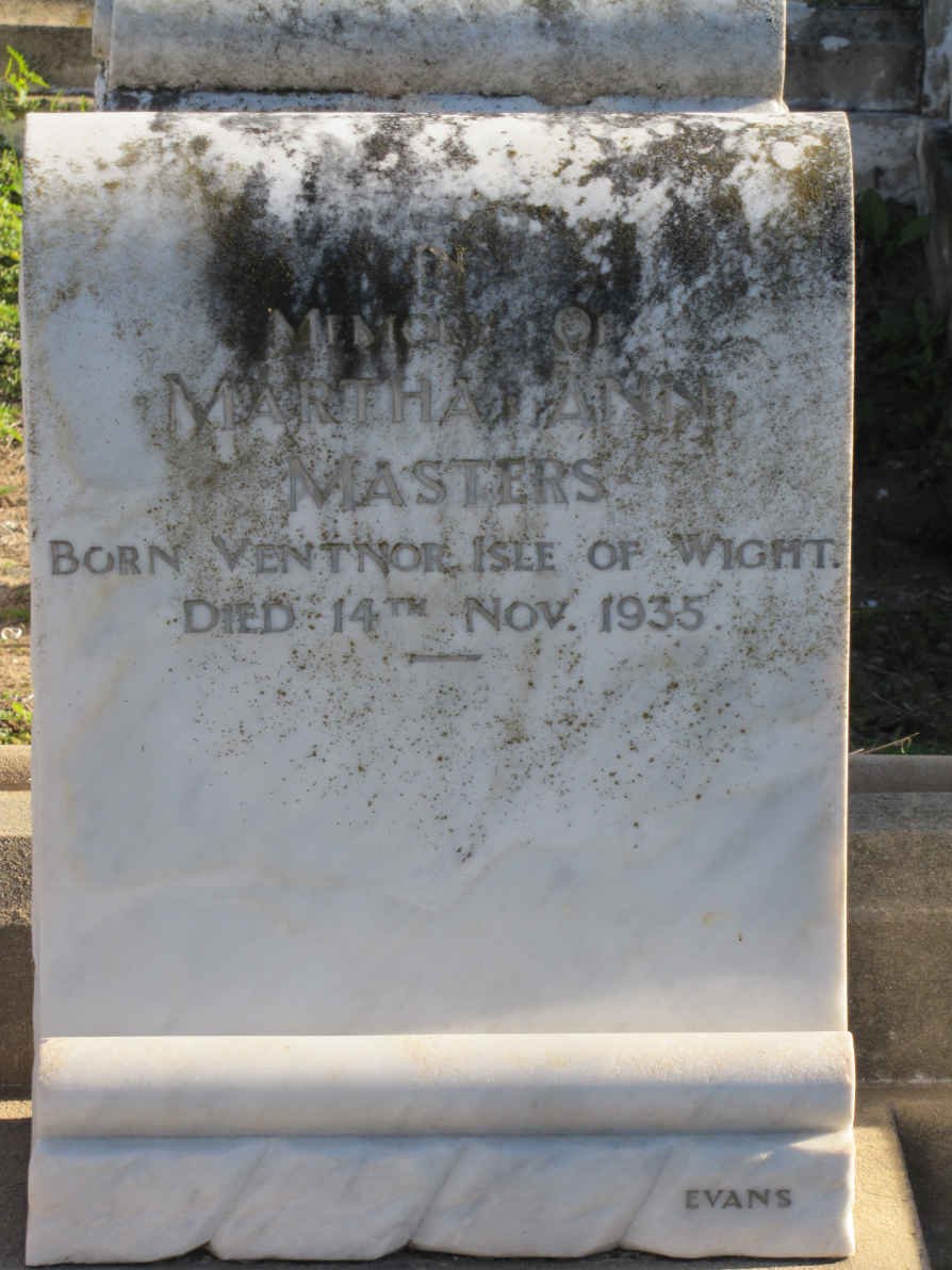 MASTERS Martha Ann -1935