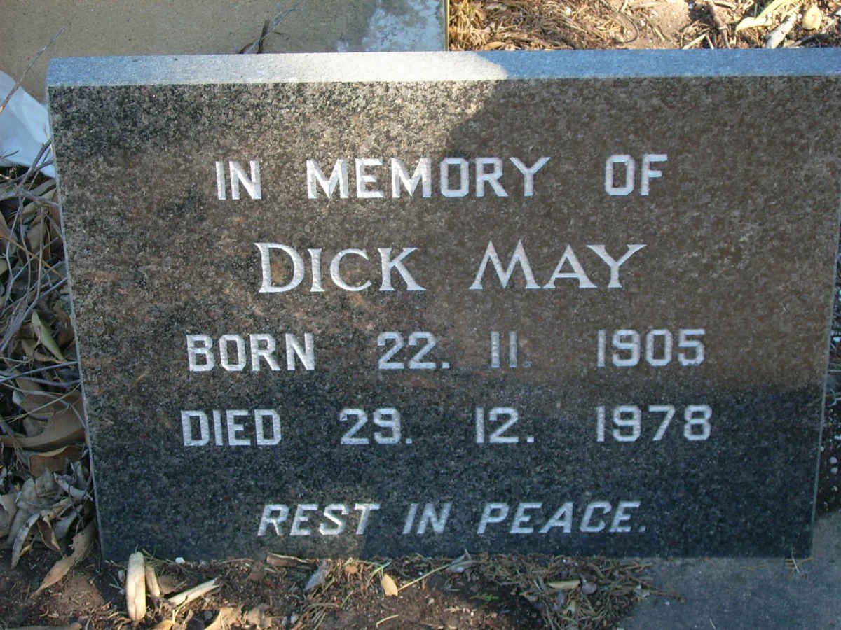 MAY Dick 1905-1978